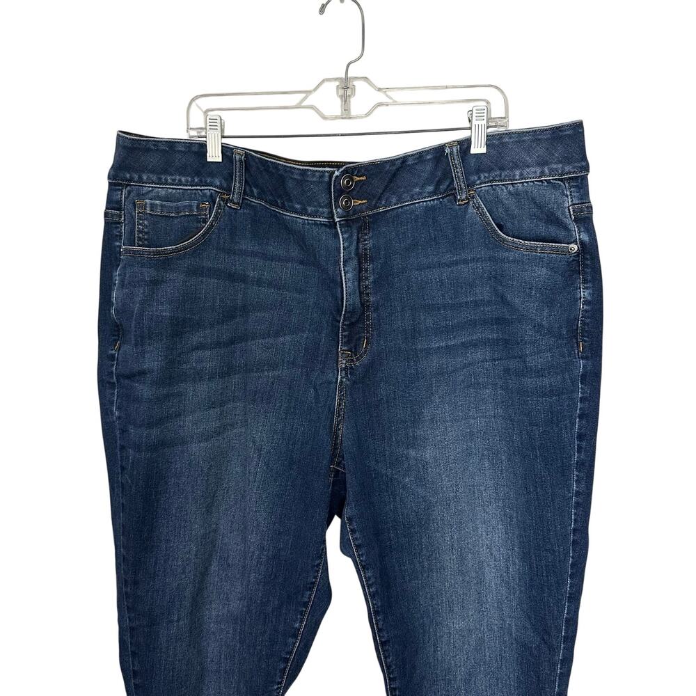 Venezia‎ Jeans Skinny Womens 26 Elastic Comfort Waist Cotton Blend Stretch Dark - Picture 4 of 7